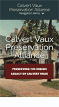 Mobile Screenshot of calvertvaux.org